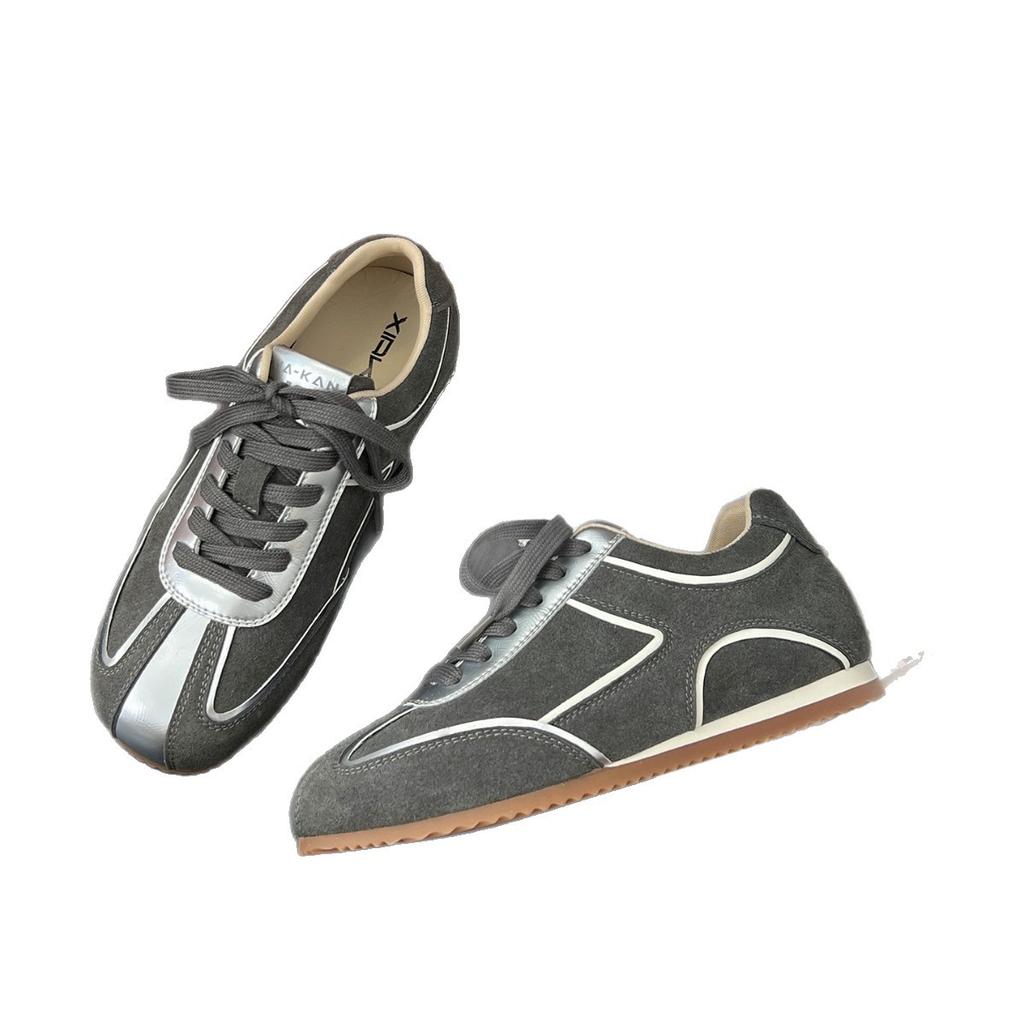 inner height increase of 5cm~ not tired feet retro German training shoes women's 2025 autumn new leisure sports soft-soled Forrest Gump board shoes