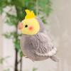 Cute Cockatiel Plush Toy Cartoon Bird Fabric Pendant Backpack Charm Ornament