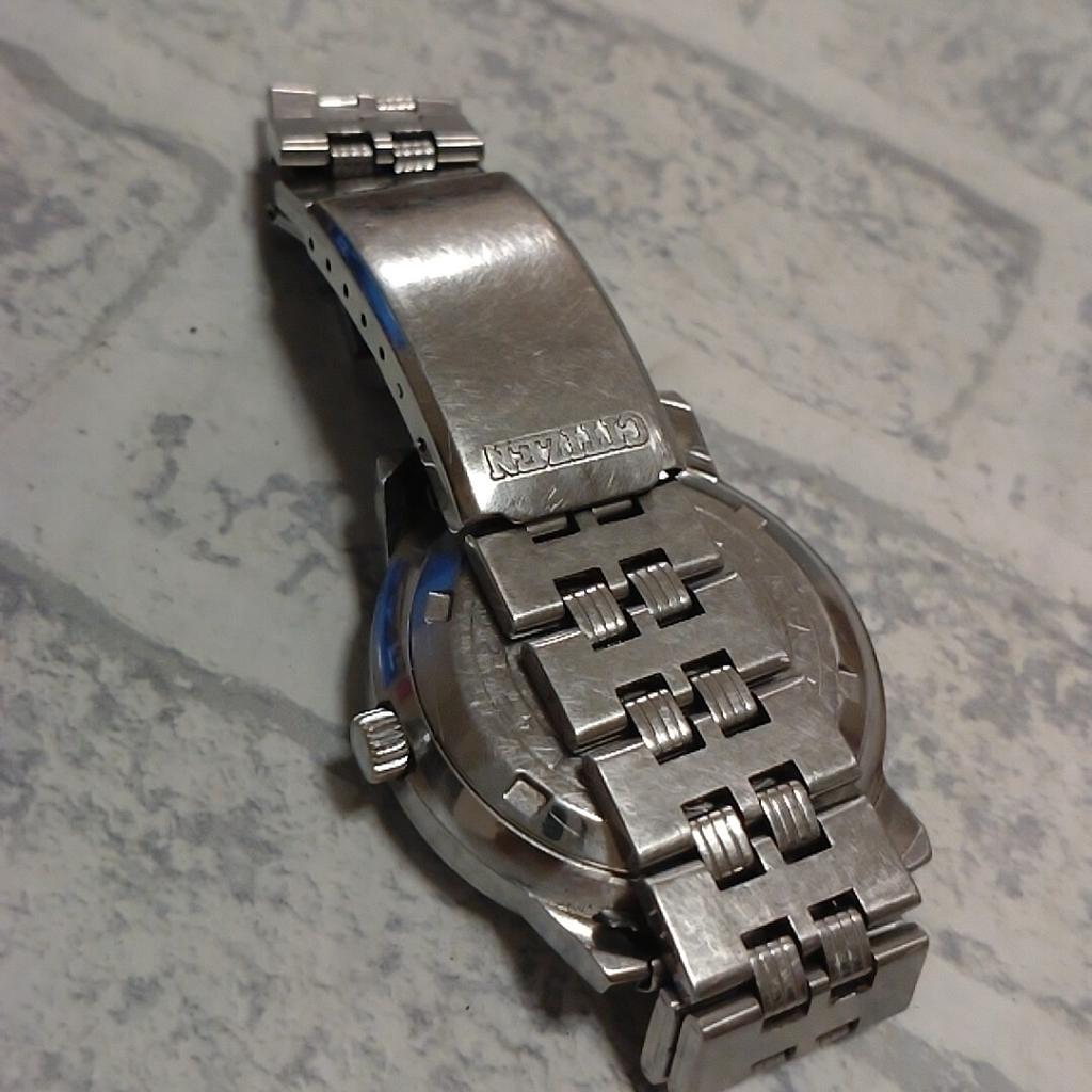 CITIZEN Seven Star Deluxe 23 JEWELS automatic men's wristwatch, silver, day-date, winding, vintage