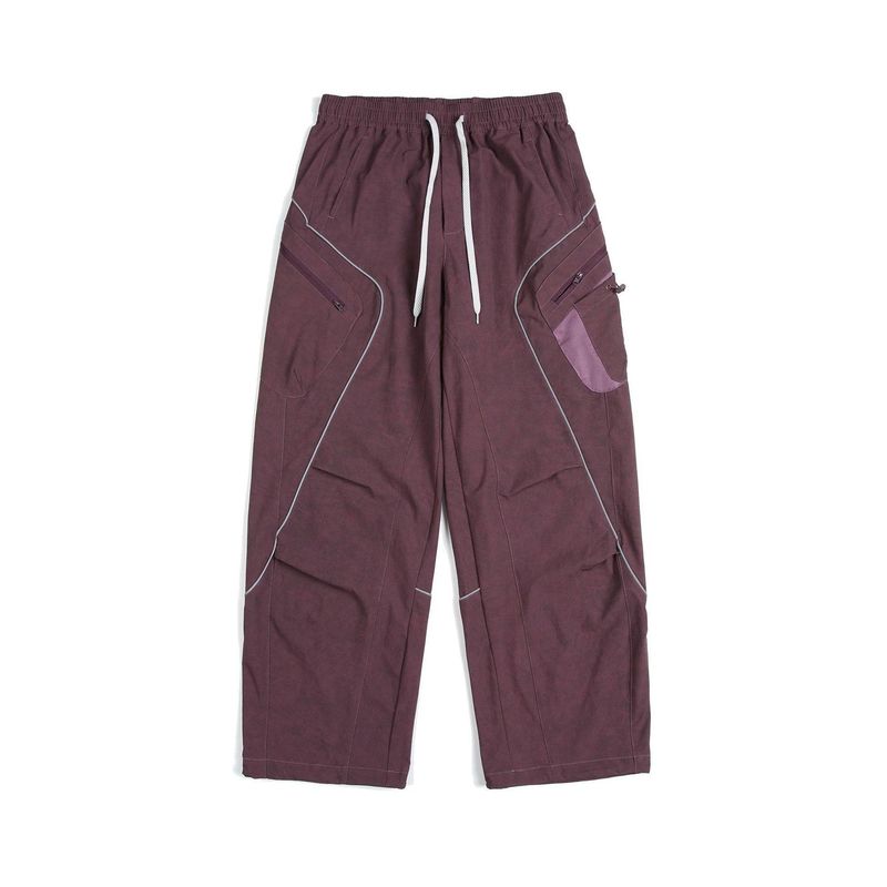 American-Style Street Waterproof Multi-Pocket Mud-Dyed Cargo Pants for Men and Women, 2025 Autumn Trendy Brand Loose Casual Straight-Leg Pants