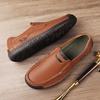 Herren Echte Leder Freizeitschuhe Atmungsaktive Mokassins Herren Business Flats Schuhe Fahrschuhe Herren Mokassin