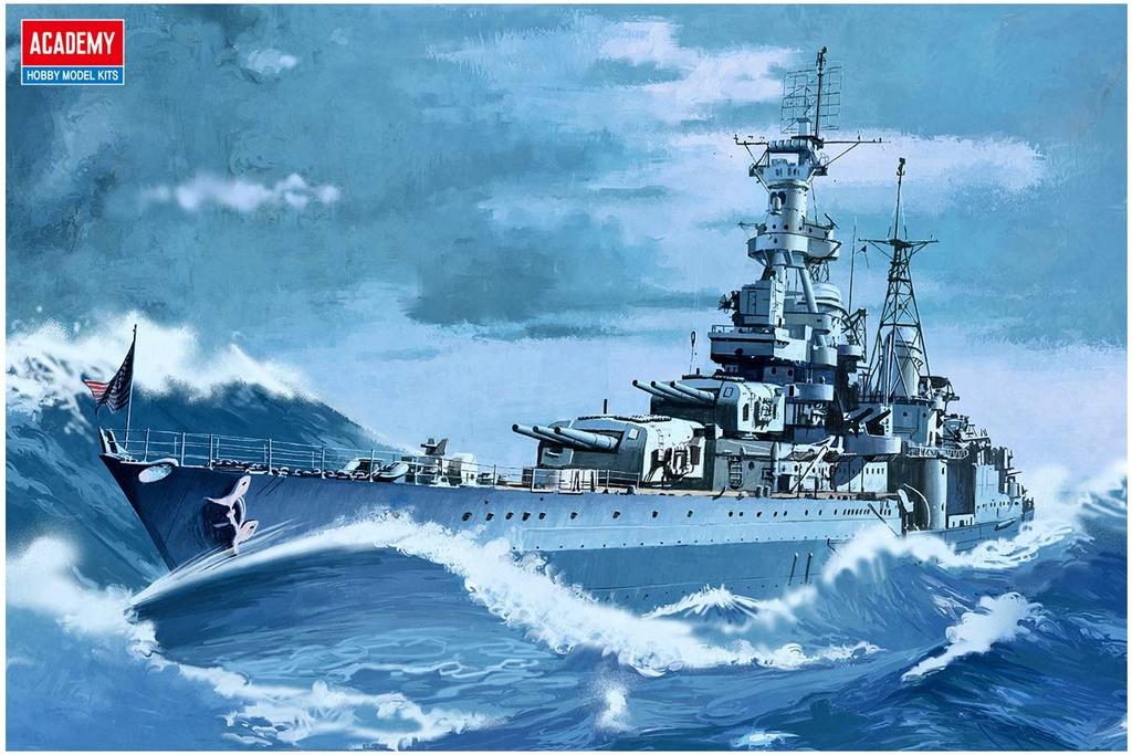 Academy 1/350 US Navy Heavy Cruiser CA-35 Indianapolis Plastic Model Kit 14107