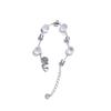 Yhpup Exquisite Stainless Steel Crystal Chain Necklace Bracelet for Women Water Resistant Chic Popular Jewelry Accessories