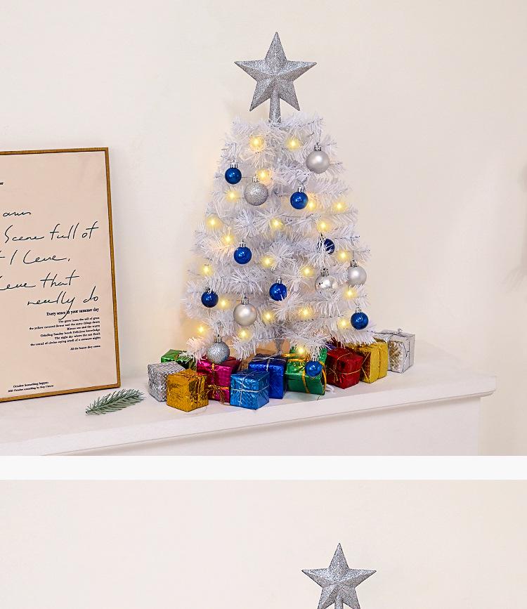 60cm Luminous White Mini Christmas Tree for Desktop Holiday Decor