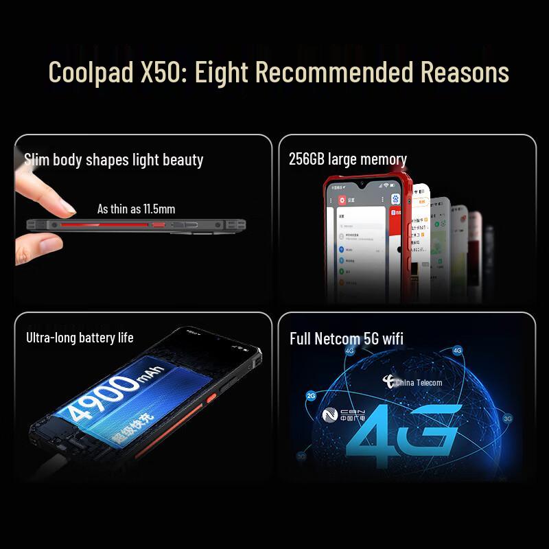 Coolpad X50 Rugged Smartphone (CN Version)