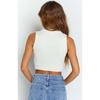 and American Foreign Trade Women's Clothing Top Pullover Sexy Turtleneck Open Back Sleeveless Midriff-Baring Short All-Match Small Vest for Women