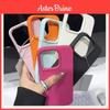 For Iphone 16e Rubber Cover With Stylish Litchi Texture And Shock Absorption