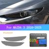 For MAZDA 3 Car Exterior Front Light Transparent Protective Sticker Golden Armored Film CAR Headlight Black Anti-Scratch Films