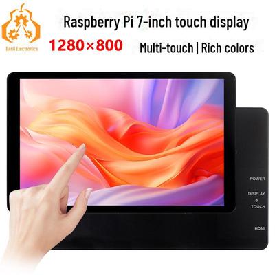 Raspberry Pi 7" 1280x800 Kapazitives Touch-Display mit HDMI/Typ C