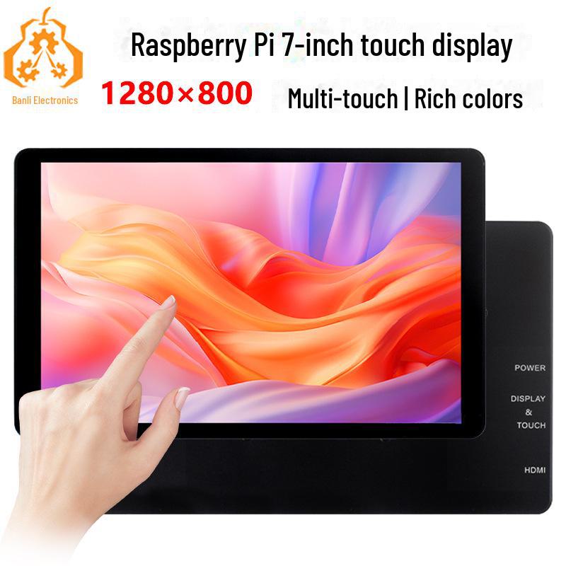 Raspberry Pi 7" 1280x800 Capacitive Touch Display with HDMI/Type C