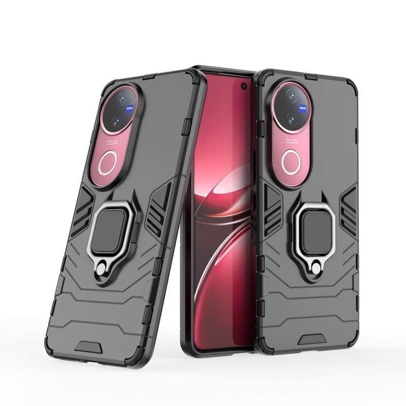 Für Vivo V50 Hülle Abdeckung Vivo V50 Capas Handy Bumper Rückseite Armor PC Stoßfest Voll Ringhalter Magnetisch Für Fundas Vivo V50 V 50