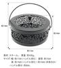 Ansimple Iron Mosquito Coil Holder, Mosquito Coil Case, Mosquito Coil Case, Mosquito Coil Stand, Lotus Motif, Glossy Finish, Suitable for Indoor and O