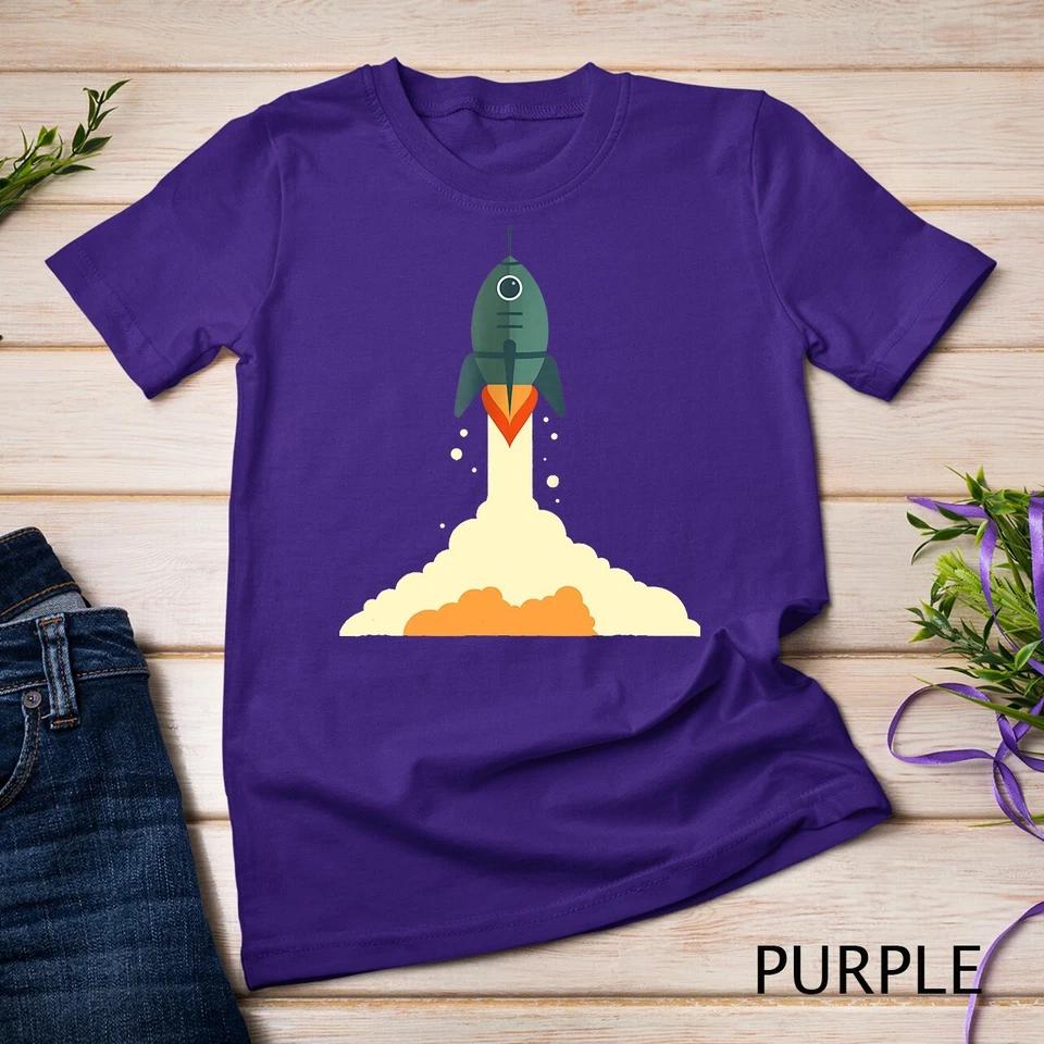 Space Rocket Astronaut T-Shirt Astronomy Exploration Unisex T-shirt 5 2XL