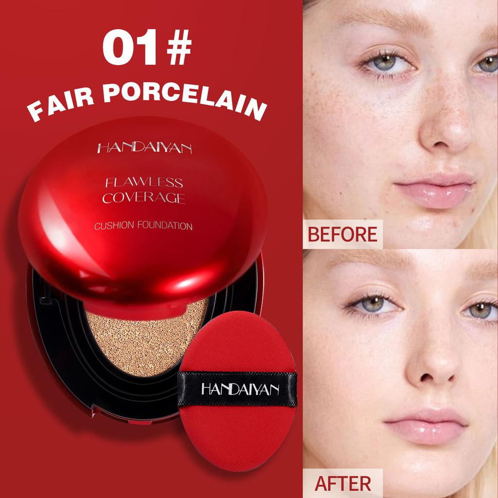 Air Cushion Concealer Liquid Foundation Full Cover Foundation for Long Lasting Moisturizing Concealer Foundation