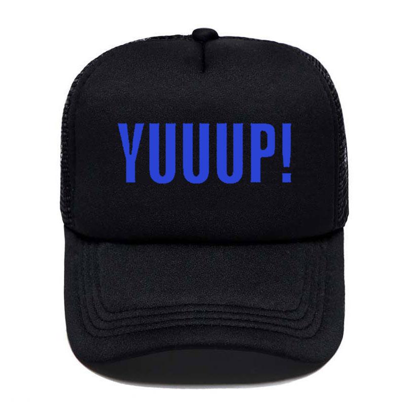 CASUAL LOOK CAP Nieuwe zomerse stijl, grappig voor volwassenen YUUUP! Print letters Baseballpet Hoge kwaliteit Unisex Trucker Hat Verstelbare hoeden Kids Size 52to55cm