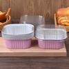 10Set Aluminum Foil Cake Container 325Ml Cake Pans Liners With Lids Heat-Resistant Foil Baking Cups Cake Pan Kitchen Tool