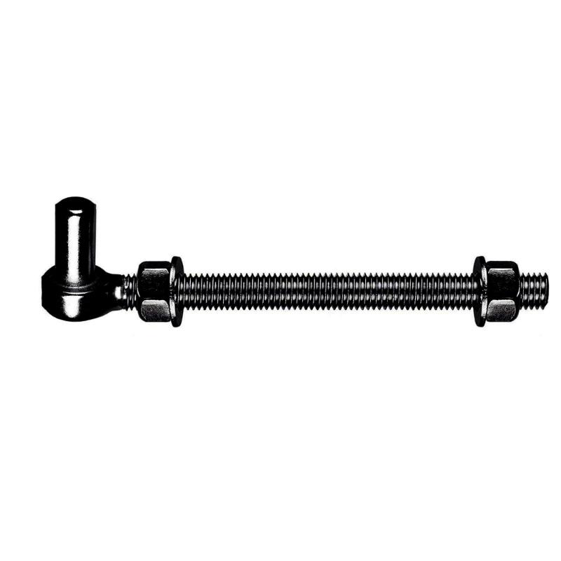 Set of 2 Portable Sturdy 6/8/10Inch Stainless Steel J Bolts Hinges for Wood and Metal Gate Ideal for Outdoor Use