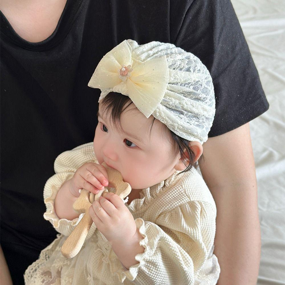 Cotton Baby Fetal Cap 0-5 Months Newborn Turban Hat Keep Warm Boneless Muslin Hat Spring