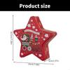 Unique Christmas Tin Star Storage Box Durable Tin Star Candy Storage Box Adds A Touch Of Christmas Spirit To Any Space X3UC