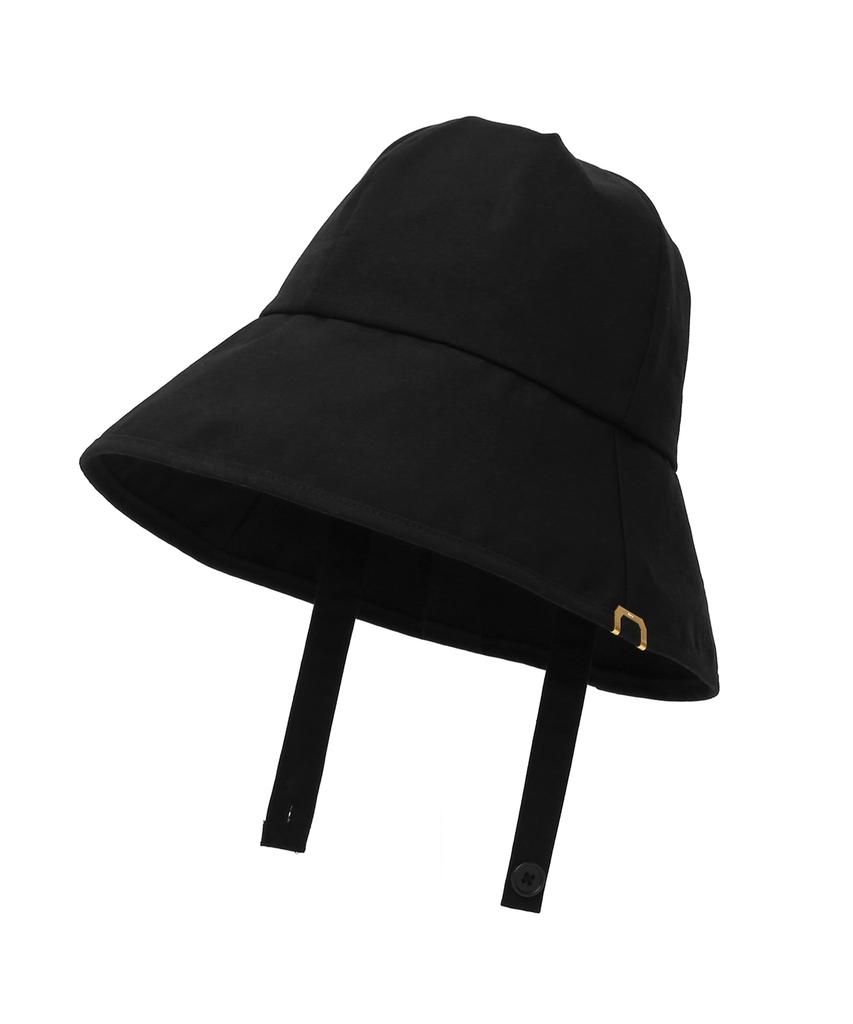Eondeokeonteulolseutyudio Detachable Strap Cotton Bucket Hat Strap Bucket / D Bio / Black