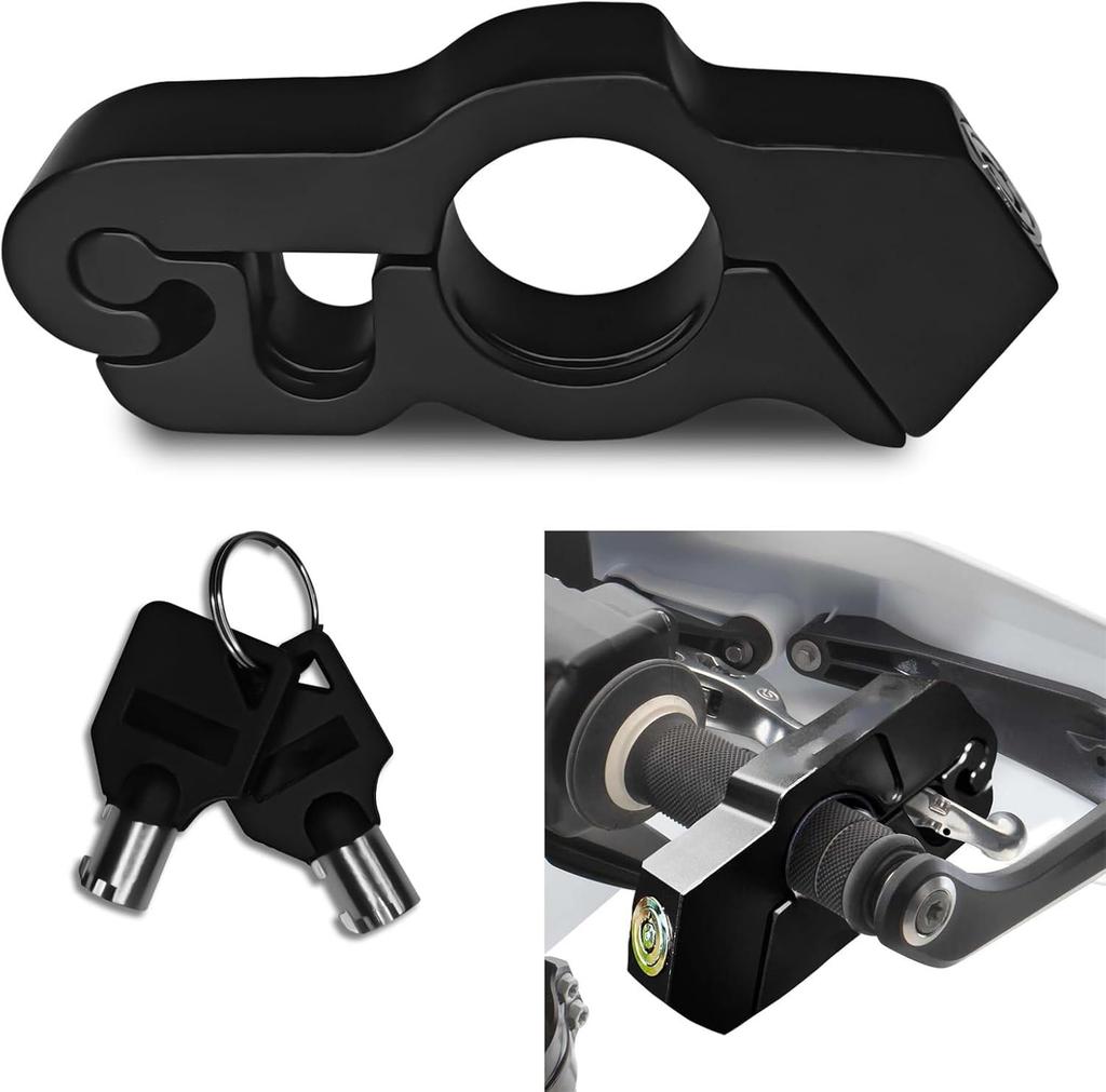 NASSIA Motorcycle Brake Handlebar Universal Disc Lock Lock, Lock, Anti-Theft, (Black)
