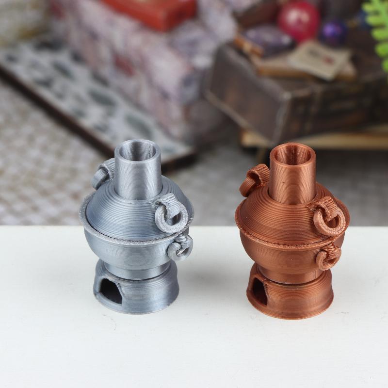 Miniature Retro  Pot Ornament 1/12 Dollhouse Kitchen Chinese  Pot Model Decor Accessories Micro Scene Po Props