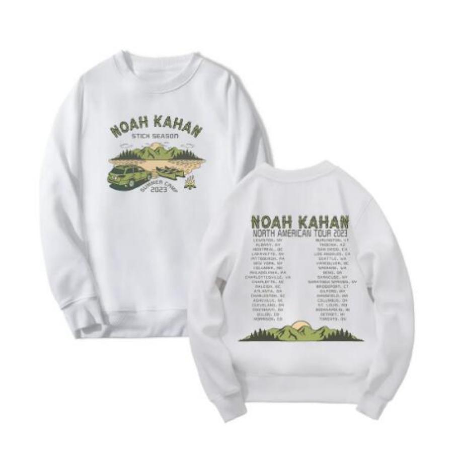 NOAH KAHAN Stick Season 2023 World Tour Oversized Hoodie Women Unisex Long Sleeve Pullover Crewneck Sweatshirt Casual Tracksuit