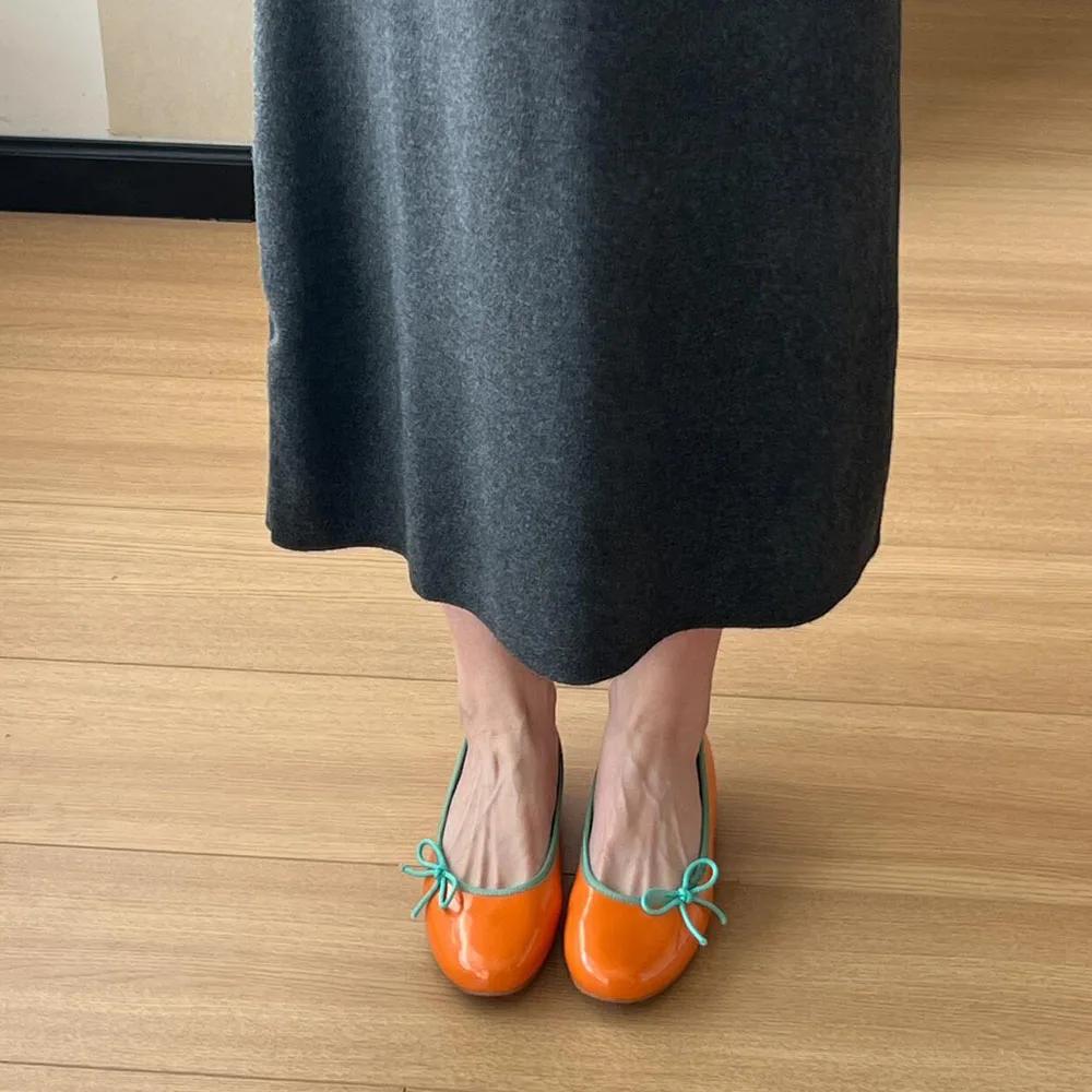 2025 Damenschuhe Süße Runde Zehenpartie Schleife Komfort Weiche Sohle Alltag Ballerinas für Büroangestellte