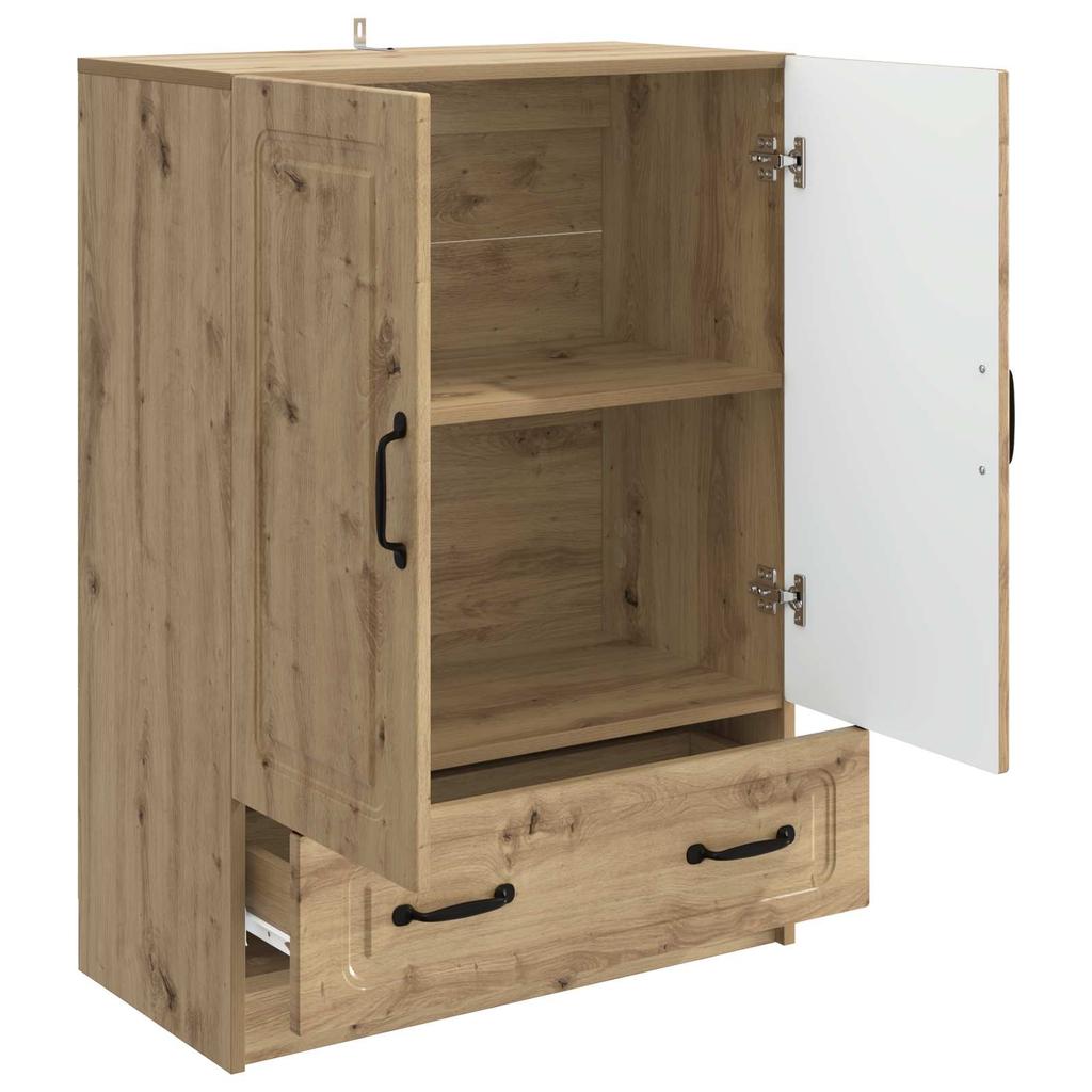 Artisan Oak Sideboard 25.98 x 13.58 x 36.22 in Particleboard