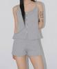 Chix Ribbed Micro Shorts Melange