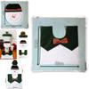 Festive 3 Pieces Set Christmas Bathroom Decoration With Santa Toilet Seat Cover
