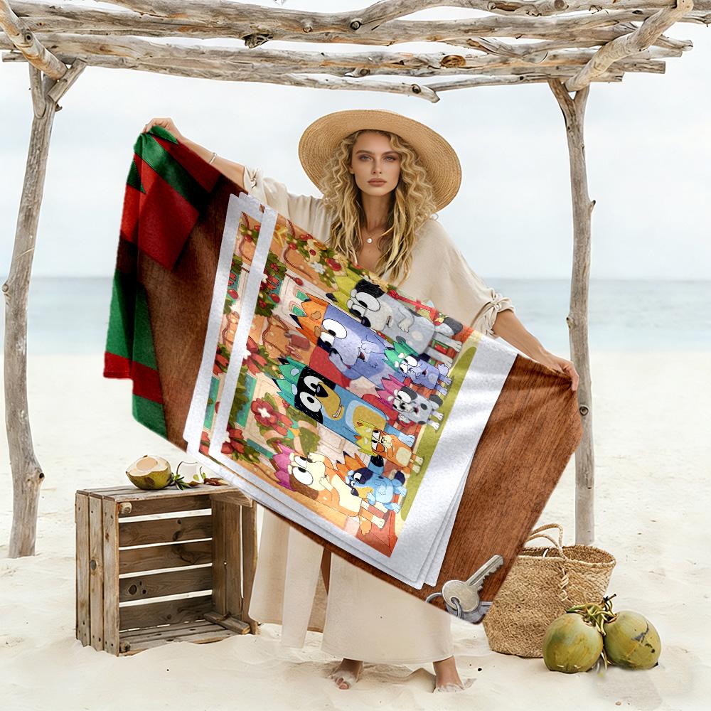 Holiday Beach Towel Soft Durable Quick-Dry Comfortable Lightweight