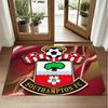 Southampton Football Design Crystal Velvet Rug Soft Decorative Mat for Bedroom Entrance
