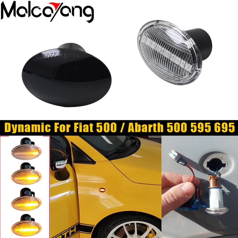 Car Led Dynamic Side Marker Turn Signal Light for Fiat 500 Ford KA Lancia Lybra Ypsilon Maserati GranCabrio Granturismo Alfa 4C