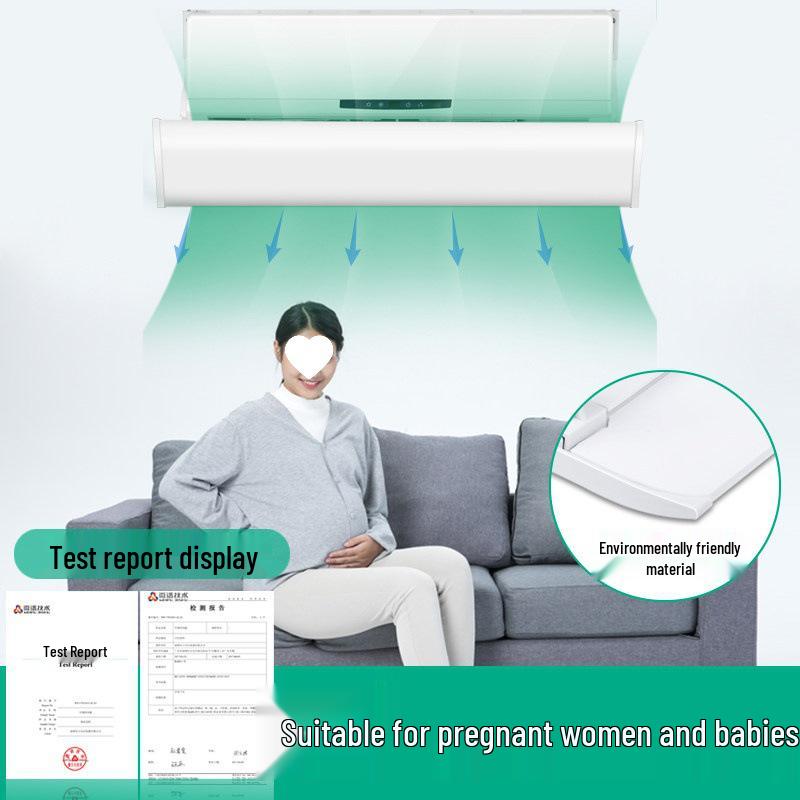 Universal Wall-Mounted Air Conditioner Wind Deflector for Cooling and Windproofing