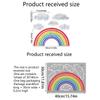 Regenbogenwolke Fensteraufkleber Elektrostatische Glas Sonnenfänger Aufkleber für Zuhause Kinder Schlafzimmer Dekoration Kinderzimmer Babyzimmer DIY Deko