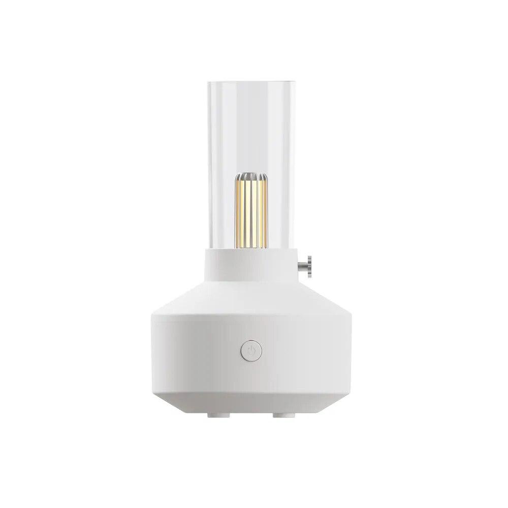 

New 150ml Candle Light Shape Portable Table Desktop Usb Charge Ultrasonic Essential Oil Aroma Diffuser for Room Home білий
