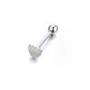 Jazyk Chirurgická ocel Srdce Činka Piercing Body Labret Pin Neht Neht Piercing do ucha Piercing do rtu