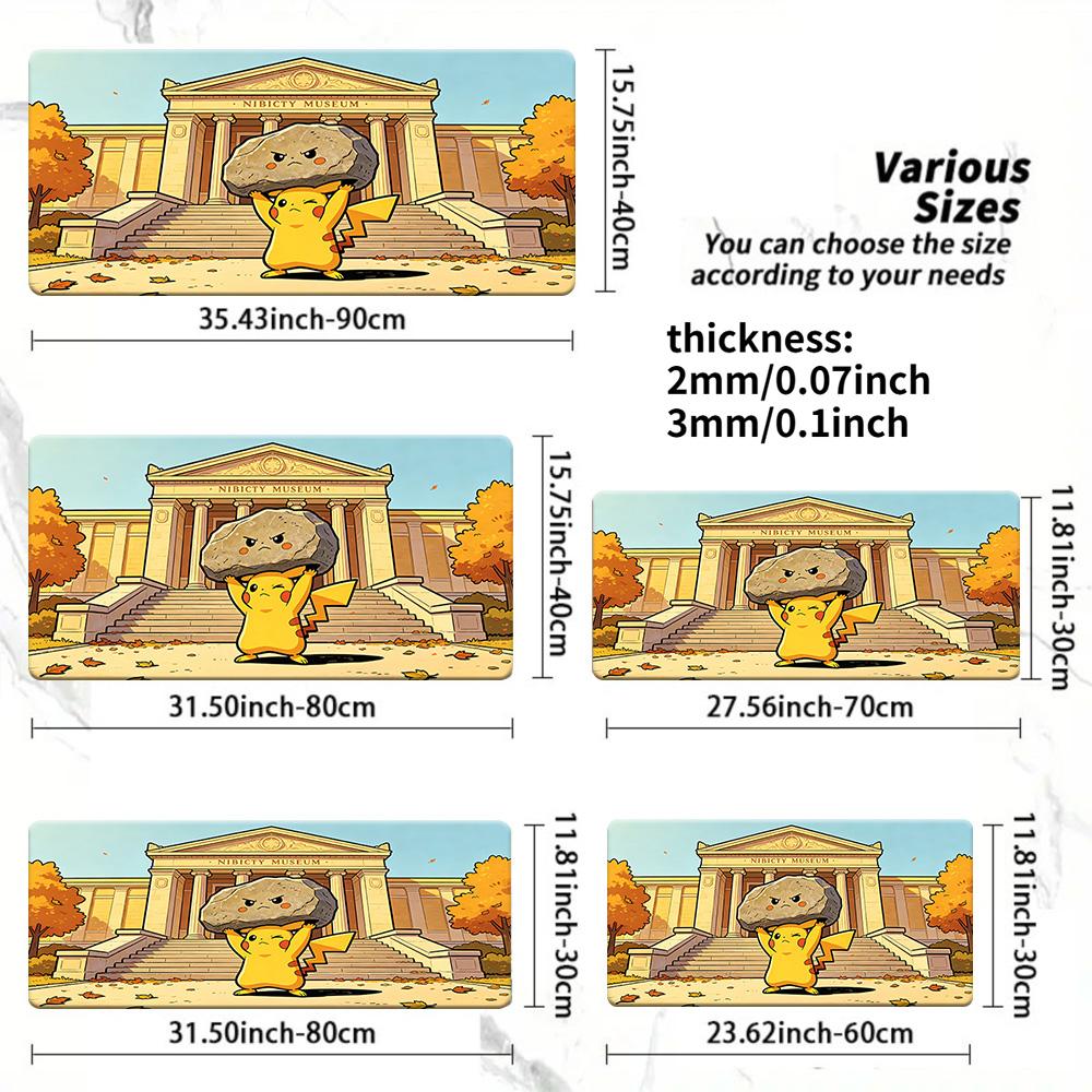 Ash Ketchum with Pokeball Closeup Gaming Desk Mat NonSlip Washable Mouse Pad 300x800x2mm