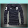 Trendy Urban Men's Slim Fit Long Sleeve Polo Shirt Casual Cotton Top
