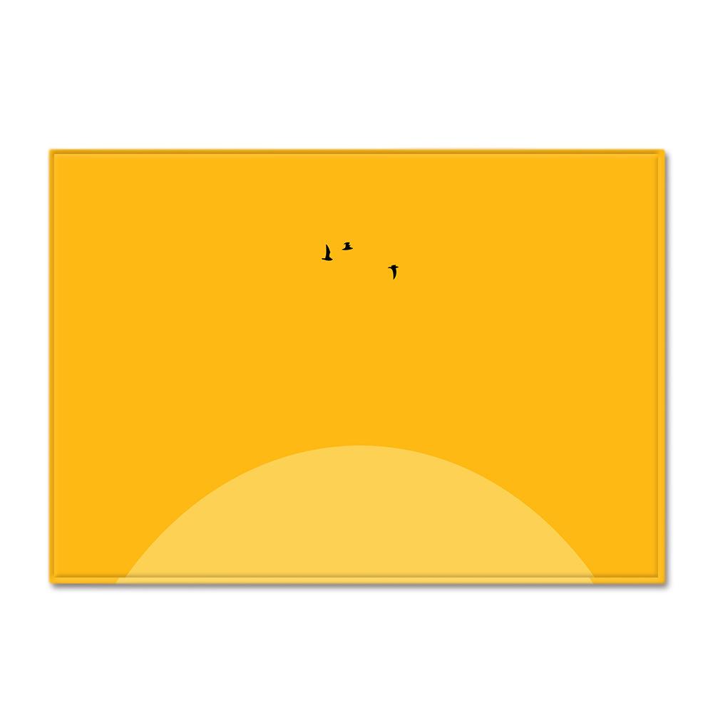 Ethnic Style Carpet Feather Style Bedroom Floor Mat