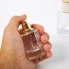 30ML 50ML Luxus Parfüm Glas Sprühflasche Tragbar Klar Kosmetik Alkohol Zerstäuber Hohe Kapazität Leere Flaschen Nachfüllbar