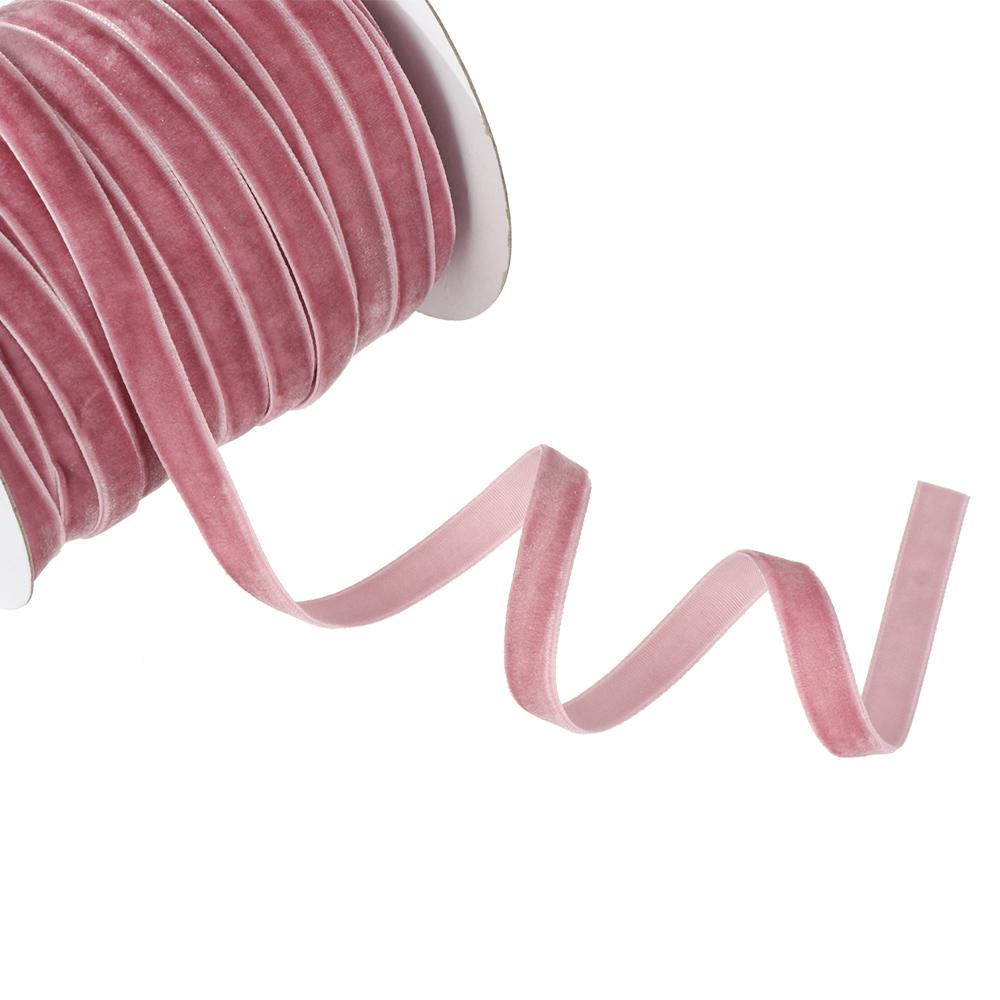 50yards 10mm Decoration Gifts Bouquet Decor Packaging Strap Wrapping Band Velvet Ribbon Flocking Silk