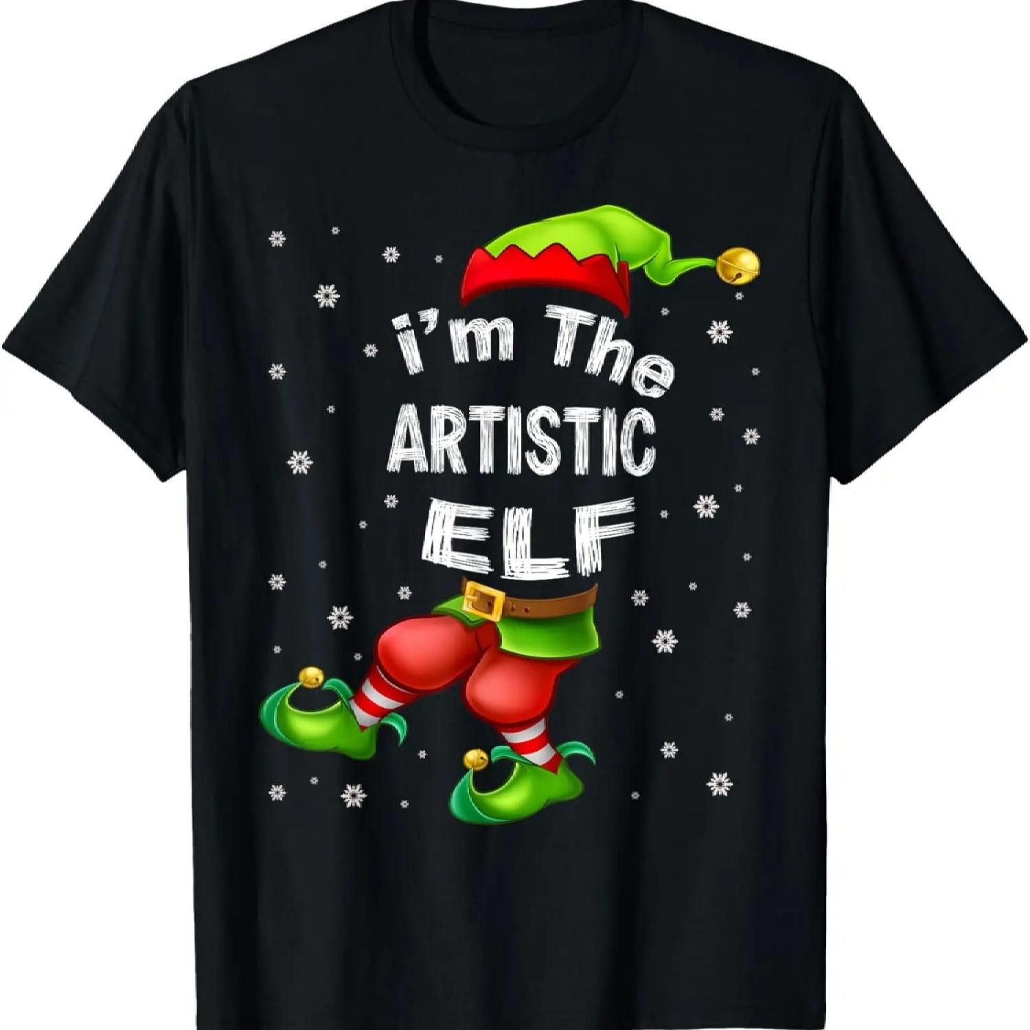 

Artistic Elf Matching Family Group Christmas Pajama gift T-Shirt XXXXXL