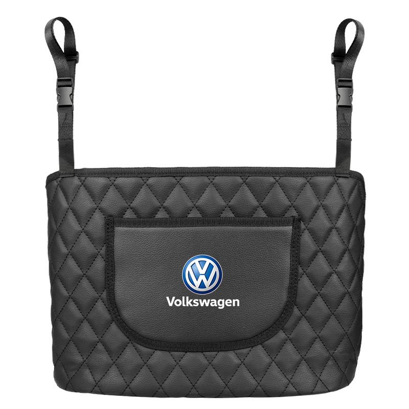 Car Seat Backrest Storage Stowing Tidying Pocket For VW GTI Polo Golf Passat MK6 MK7 Jetta Tiguan Arteon CC Taigo T-ROC Hub Cap