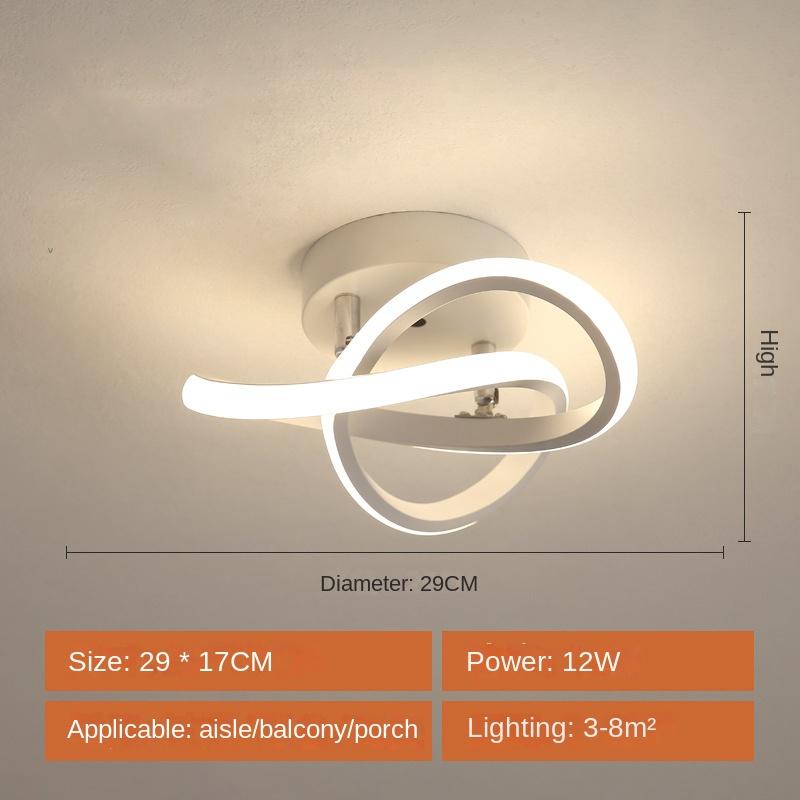 Modern minimalist corridor lights, LED corridor lights, creative entry, entrance hall, dressing room, exposed ceiling lights