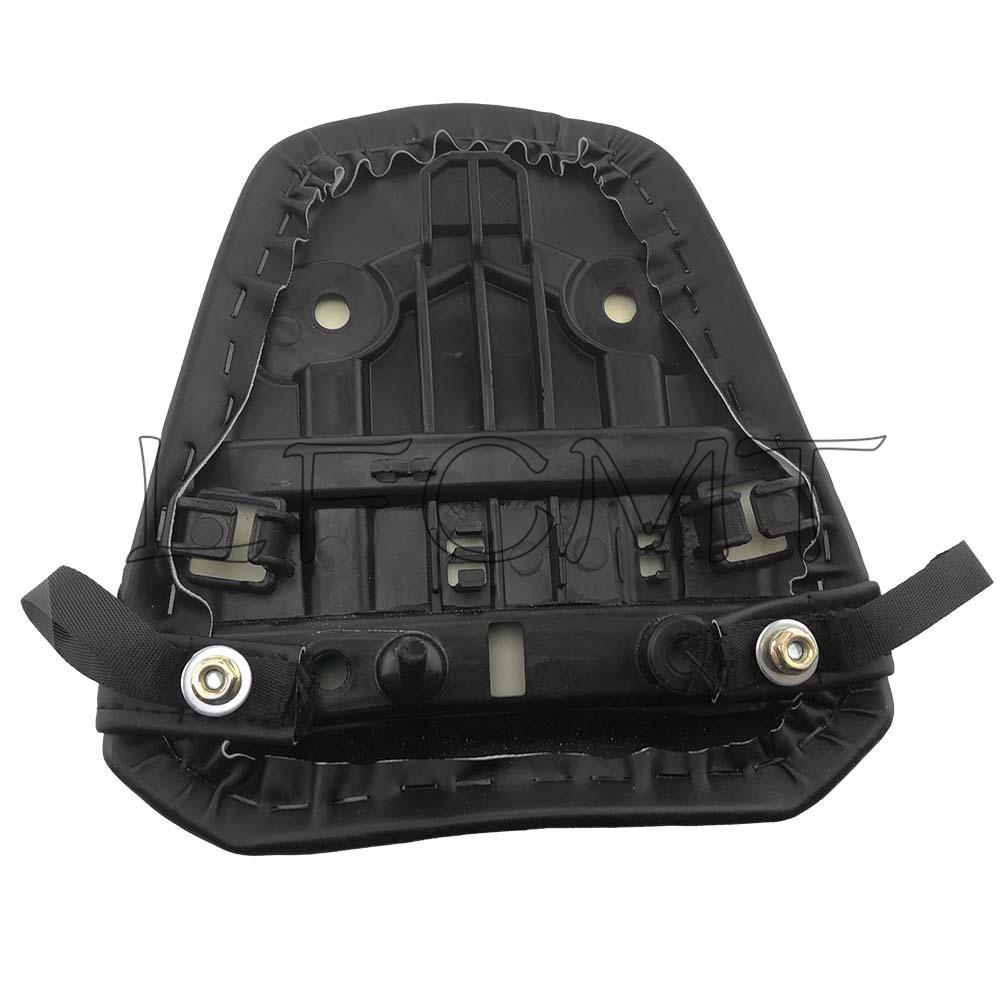 Motorcycle Black Leather Rear Pillion Passenger Seat Cushion Fit for Suzuki GSX-R1000 GSXR1000 GSXR 1000 2017 2018 2019 2020