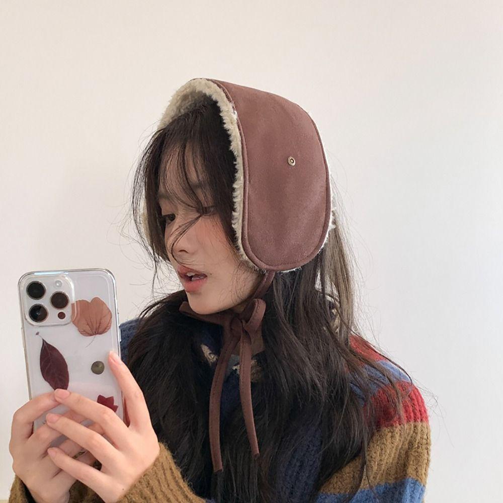 Lambswool/Chamois Plush Earmuffs Winter Warm Ear Cover High-quality Fluffy Earplugs