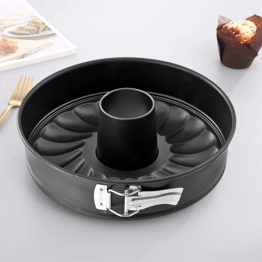 Baking Mold 2 in 1 7 in Chiffon Cake Pan Detachable Bottom with Buckle Cheesecake Mold Non-stick DIY Springform Cake Pan Dessert