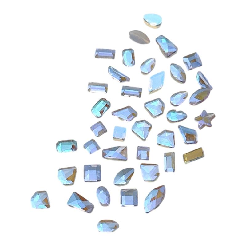 100Pcs/set Elegant Rhinestones 3D Nail Art Crystal Rhinestones Nail Tips Decor